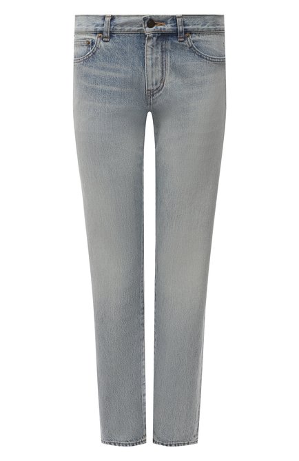 Женские джинсы SAINT LAURENT голубого цвета по цене 66950 руб., арт. 644026/YD372 | Фото 1