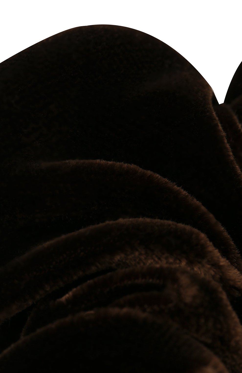 Женская резинка для волос ALEXANDRE DE PARIS коричневого цвета, арт. TCH-17402-PM H | Фото 3 (Материал: Текстиль)