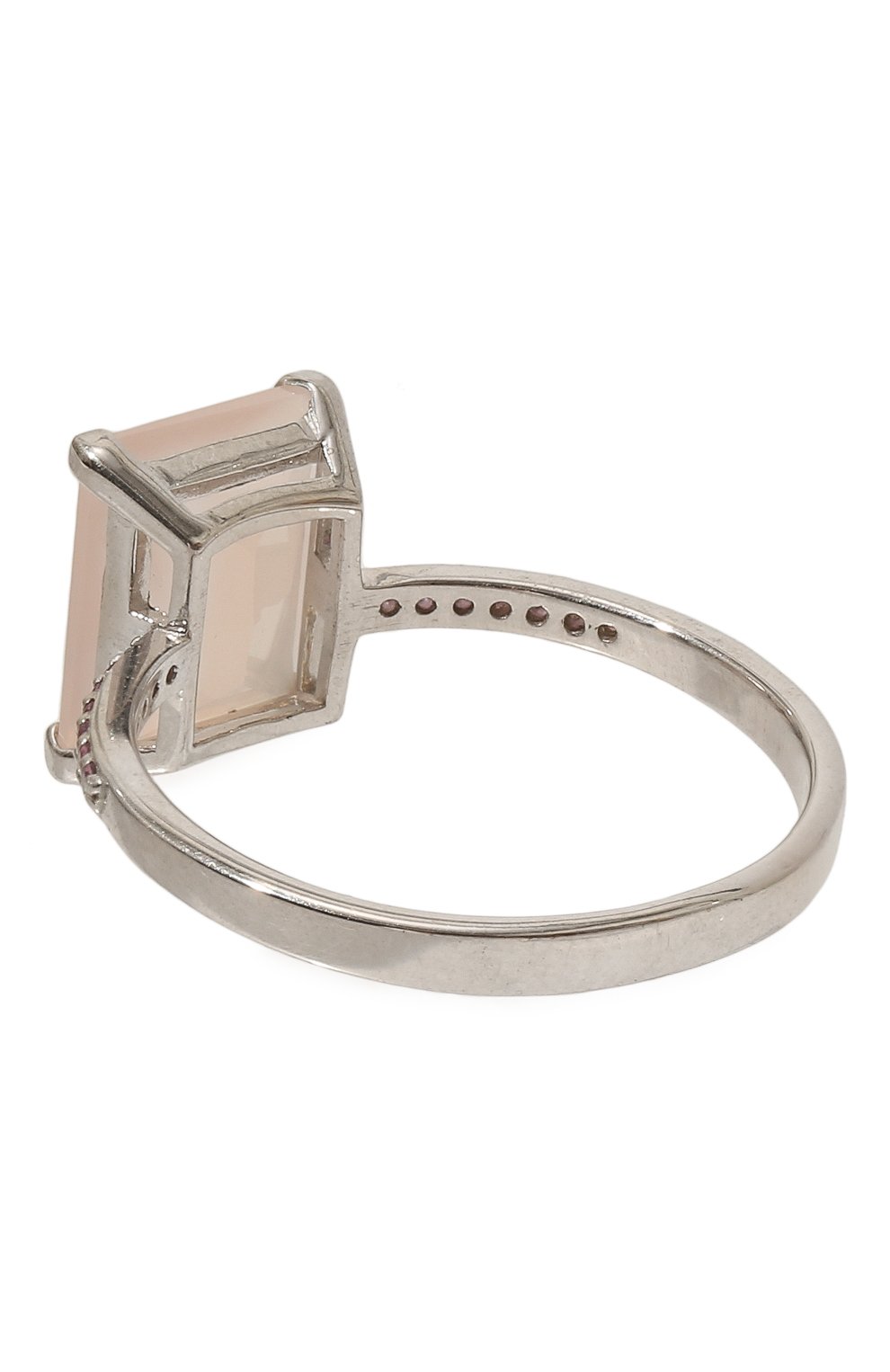 Женское кольцо с розовым кварцем SECRETS JEWELRY розового цвета, арт. КРКДРС00009 | Фото 3 (Материал: Серебро)
