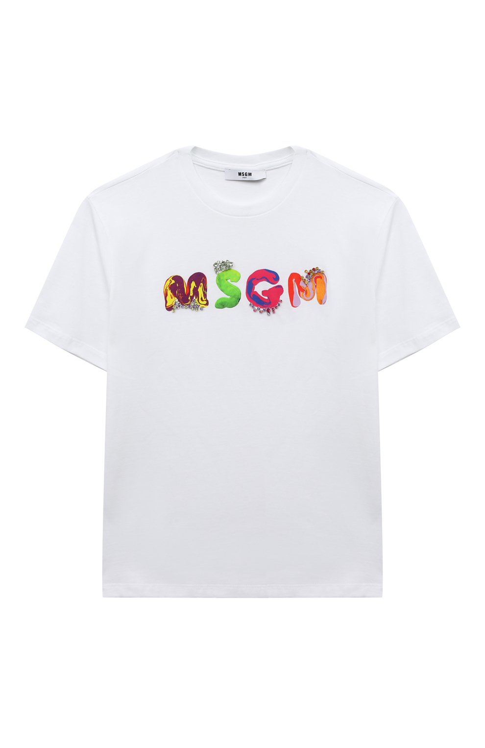 Хлопковая футболка MSGM kids F3MSJGTH084