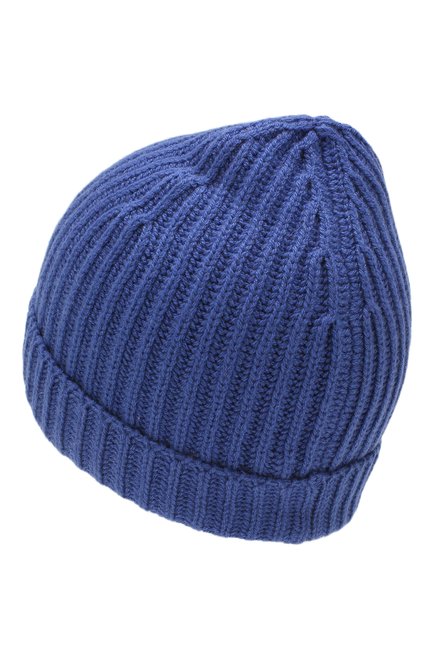 Детского кашемировая шапка LORO PIANA синего цвета, арт. FAF8492 | Фото 2 (Материал: Шерсть, Кашемир, Текстиль; Статус проверки: Проверена категория)