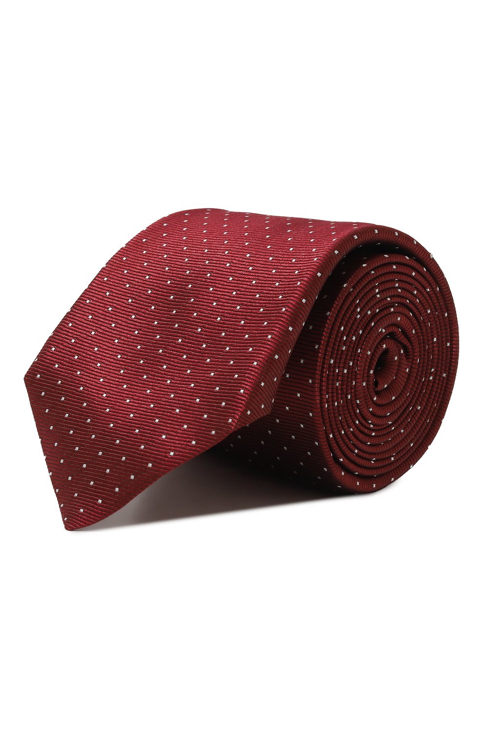 Фото Мужской бордовый шелковый галстук ZILLI, арт. 50000 Франция 50000 