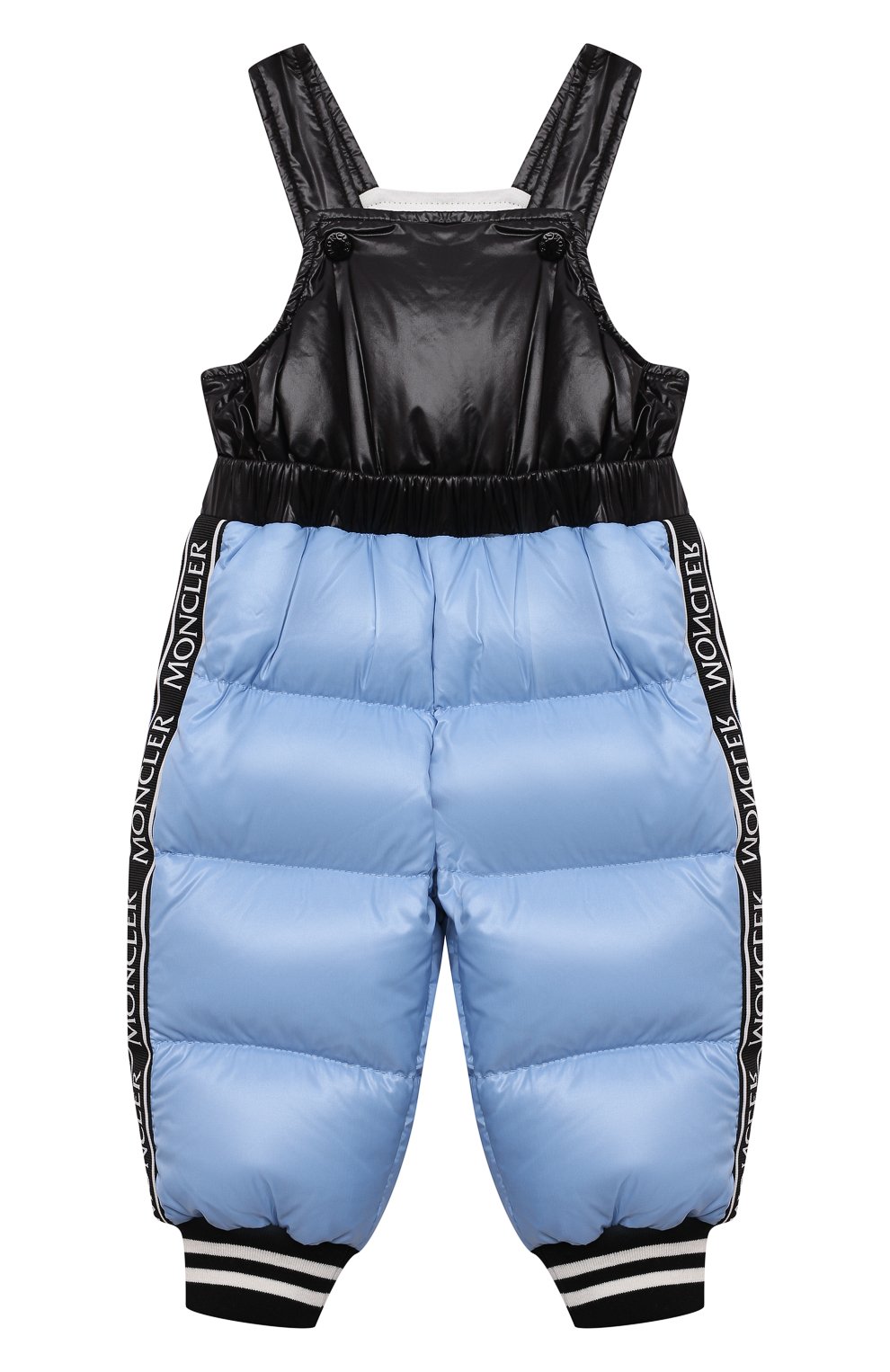 Детского комплект из комбинезона и куртки MONCLER голубого цвета, арт. G2-951-1F515-20-68950/9-12M | Фото 4 (Кросс-КТ НВ: Верхняя одежда-одежда, Утепленные)