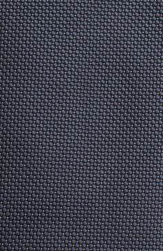 Мужской шелковый галстук BRIONI темно-синего цвета, арт. 062I00/P1462 | Фото 4 (Материал: Текстиль, Шел�к; Принт: Без принта; Материал сплава: Проставлено; Нос: Не проставлено)
