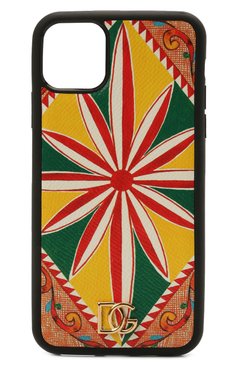 Чехол для iphone 11 pro max DOLCE & GABBANA разноцветного цвета, арт. BI2690/AW425 | Фото 1 (Женское Кросс-КТ: Кожа iPhone; Материал: Пластик)