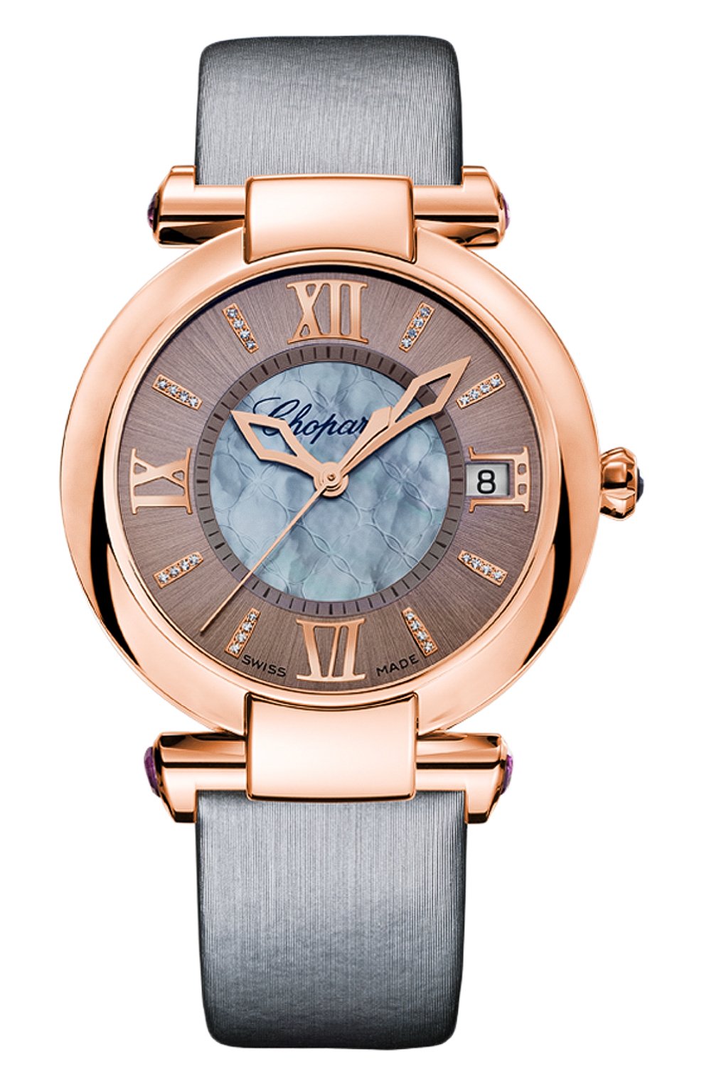 rose gold date grey CHOPARD