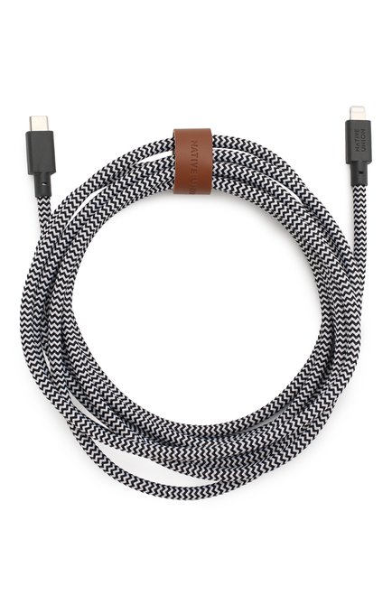 Кабель lightning/usb-c, 1.2m NATIVE UNION черно-белого цвета, арт. BELT-KV-CL-ZEB-3 | Фото 1 (Региональные ограничения белый список (Axapta Mercury): RU)