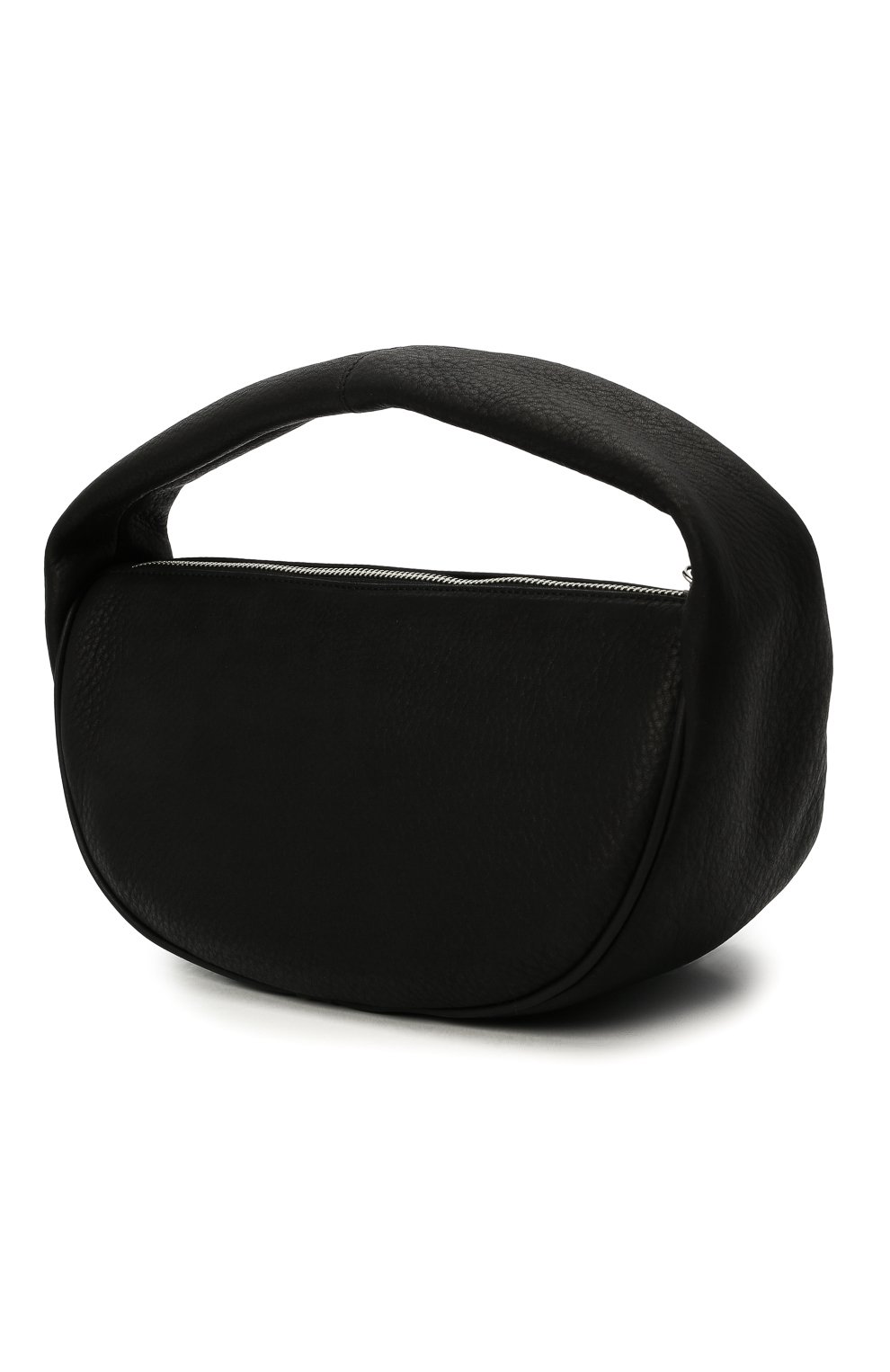 Женская сумка cush BY FAR черного цвета, арт. 21CRCSHSBLFLTMED | Фото 3 (Сумки-технические: Сумки top-handle; Размер: medium; Материал: Натуральная кожа)