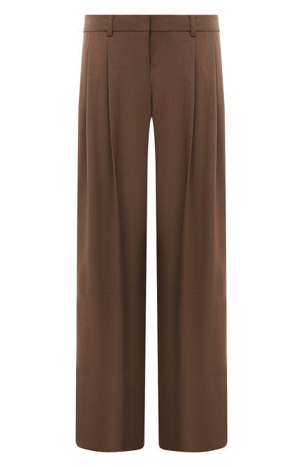 Женские шерстяные брюки THEORY коричневого цвета по цене 62550 руб., арт. N0201225 | Фото 1