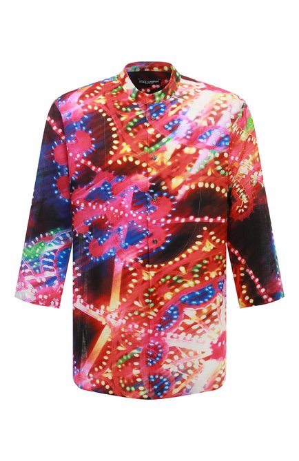 Мужская хлопковая рубашка DOLCE & GABBANA разноцветного цв�ета по цене 122000 руб., арт. G5IM9T/FS4HF | Фото 1