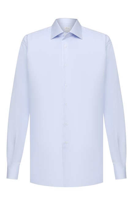 Мужская хлопковая сорочка BRIONI светло-голубого цвета по цене 57900 руб., арт. RCL412/P7003 | Фото 1