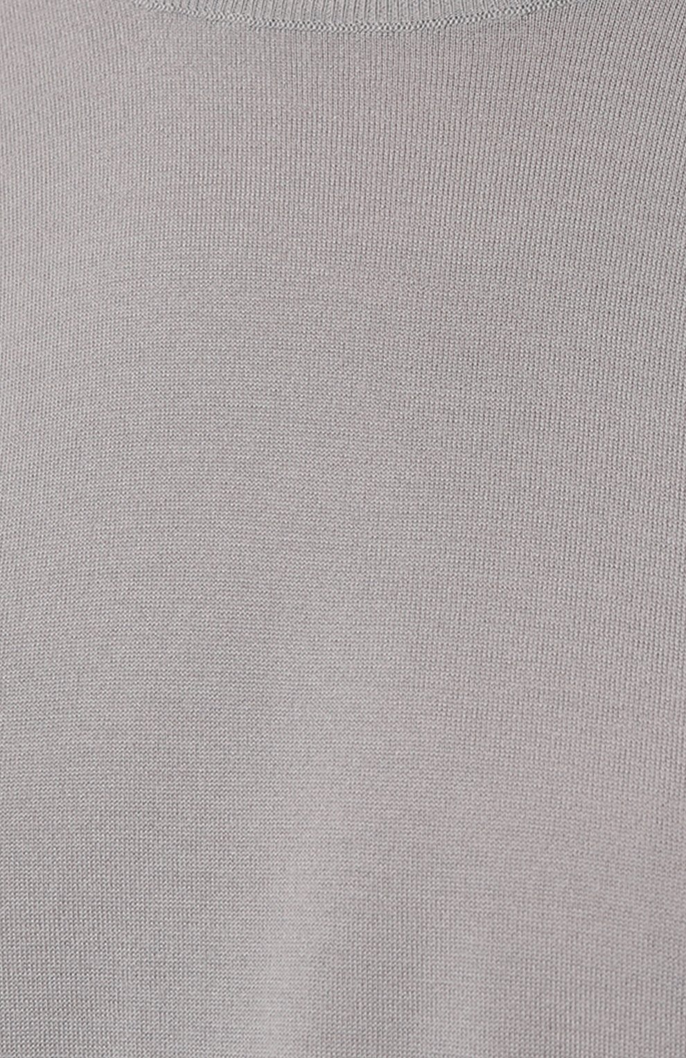 Женский шерстяной пуловер COLOMBO серого цвета, арт. MA04069/2-80APL | Фото 5 (Материал внешний: Шерсть; Рукава: Длинные; Длина (для топов): Стандартные; Материал сплава: Проставлено; Женское Кросс-КТ: Пуловер-одежда; Драгоценные камни: Проставлено; Стили: Кэжуэл)