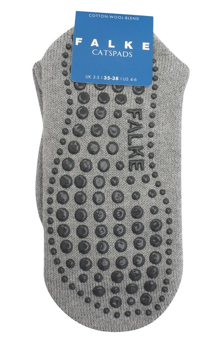 Детские носки из хлопка и шерсти FALKE серого цвета, арт. 10500. | Фото 1 (Материал: Хлопок, Текстиль; Кросс-КТ: Носки)