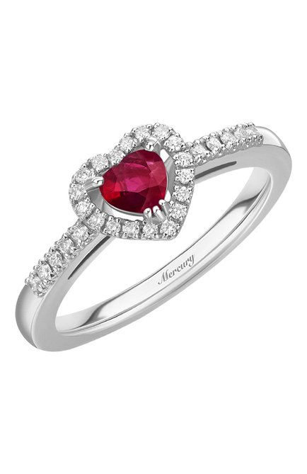 Женские кольцо MERCURY бесцветного цвета, арт. MR18749WR | Фото 1 (Материал сплава: Белое золото; Драгоценные камни: Бриллианты)