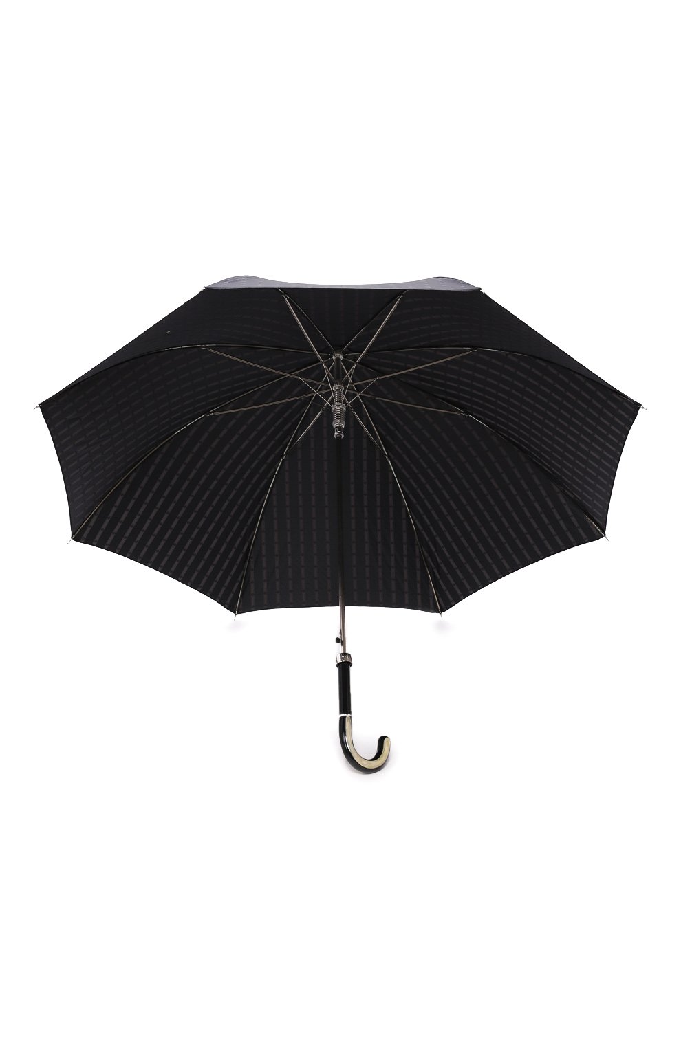 Мужской зонт-трость PASOTTI OMBRELLI черного цвета, арт. 478/RAS0 6279/1/N60 | Фото 3 (Материал: Текстиль, Синтетический материал, Металл)