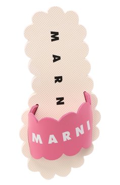 Детский кожаные шлепанцы MARNI розового цвета, арт. 70371/S0FTY/18-27 | Фото 4 (Региональные ограничения белый список (Axapta Mercury): Не проставлено; Материал внутренний: Натуральная кожа; Материал сплава: Проставлено; Нос: Не проставлено; Длина стельки: 17)