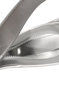 Женская сумка SUBTERRANEI серебряного цвета, арт. P23subss23-078 | Фото 5 (Сумки-технические: Сумки top-handle; Материал сплава: Проставлено; Драгоценные камни: Проставлено; Размер: small; Материал: Экокожа)