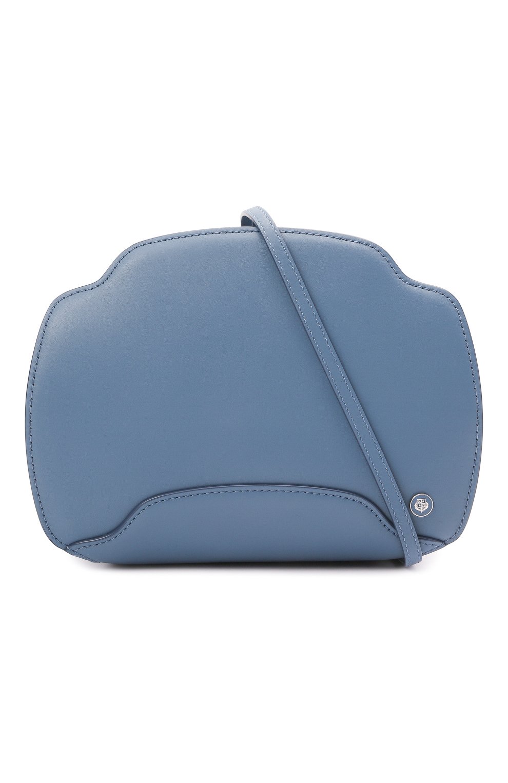 Женская сумка sesia LORO PIANA голубого цвета, арт. FAL6767 | Фото 7 (Сумки-технические: Сумки через плечо; Материал: Натуральная кожа; �Размер: mini; Ремень/цепочка: На ремешке)