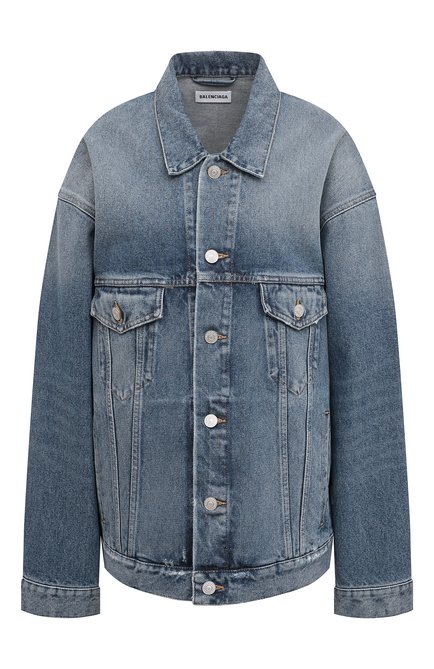 Женская джинсовая куртка BALENCIAGA голубого цвета по цене 153500 руб., арт. 683379/TJW60 | Фото 1