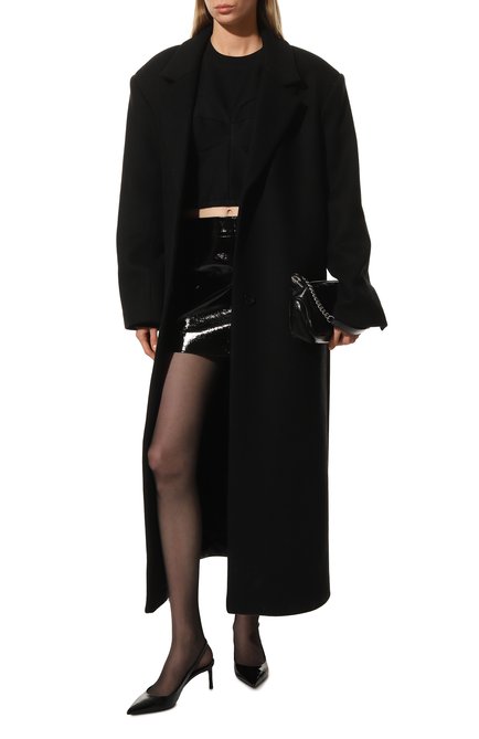 Женские кожаные туфли cardinale DOLCE & GABBANA черного цвета, арт. CG0606/A1471 | Фото 2 (Материал внутренний: Натуральная кожа; Подошва: Плоская; Каблук высота: Средний; Каблук тип: Шпилька)