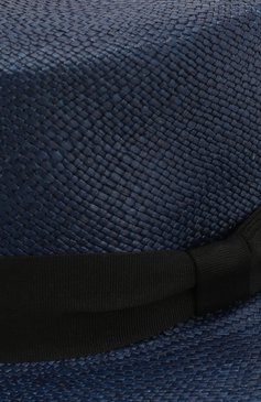 Женская шляпа ekaterina CANOE темно-синего цвета, арт. 1964834_1 | Фото 3 (Материал: Растительное волокно; Статус проверки: Проверена категория)