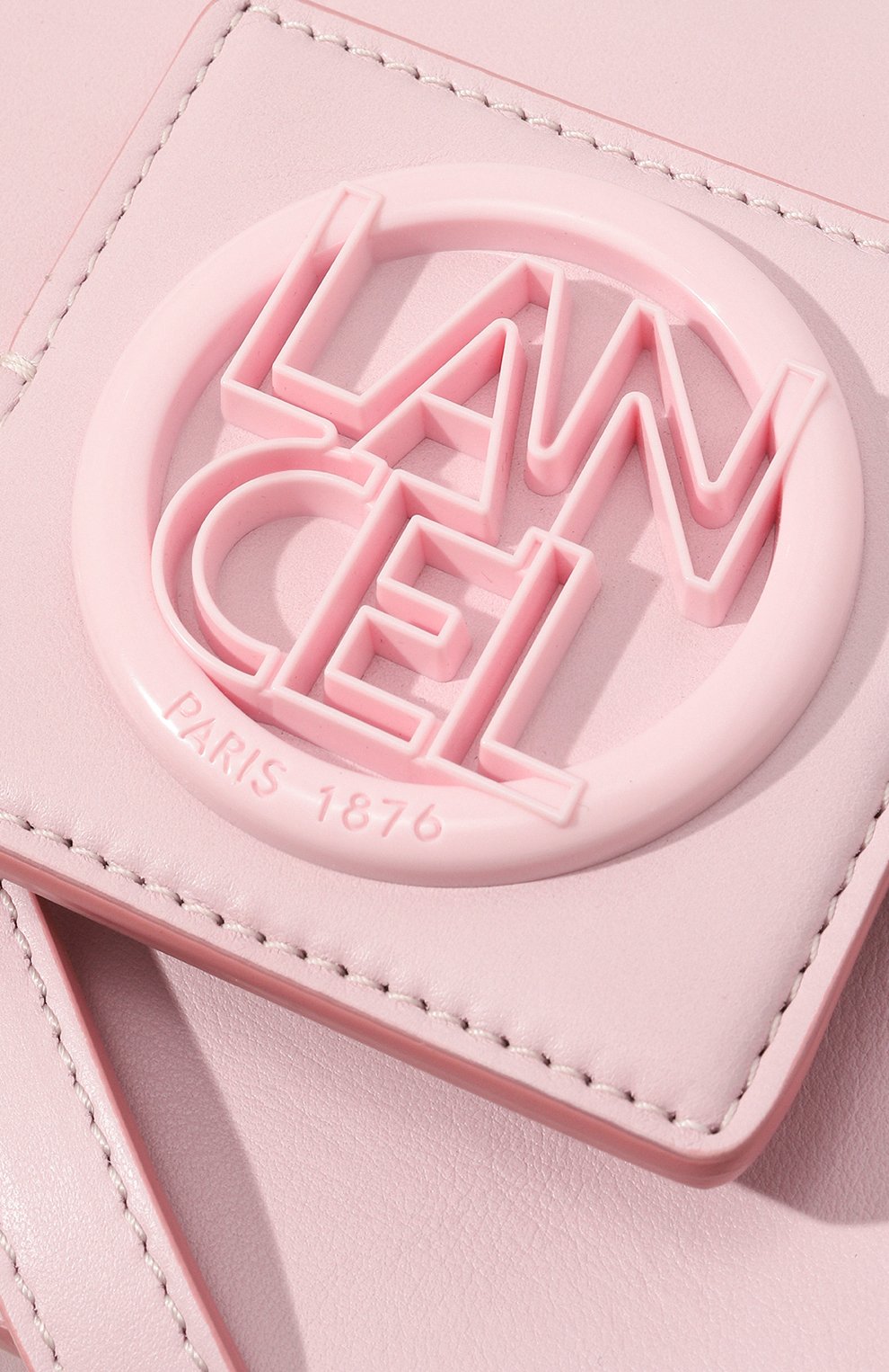 Женская сумка roxane s LANCEL розового цвета, арт. A12072 | Фото 3 (Сумки-технические: Сумки через плечо; Материал: Натуральная кожа; Размер: mini; Ремень/цепочка: На ремешке)