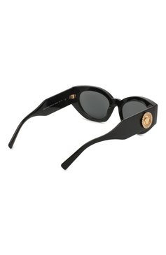 Женские солнцезащитные очки VERSACE черного цвета, арт. 4376B-GB1/87 | Фото 4 (Тип очков: С/з; Оптика Гендер: оптика-женское)