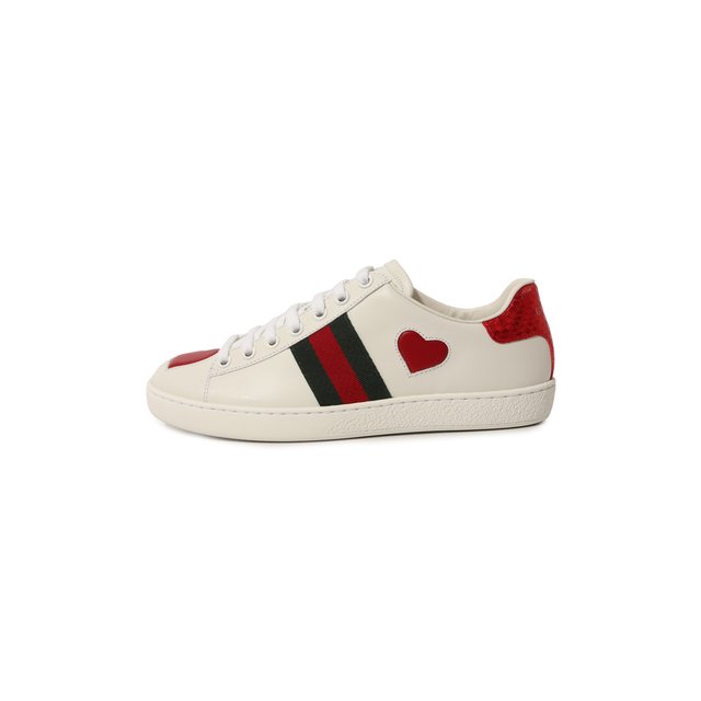 фото Кожаные кеды ace gucci