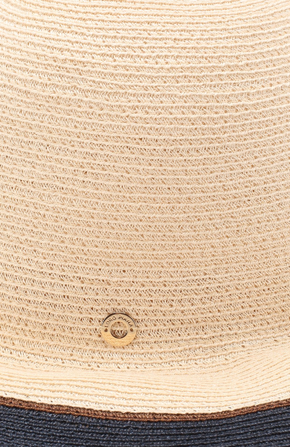 Женская шляпа kate LORO PIANA темно-синего цвета, арт. FAL1195 | Фото 3 (Региональные ограничения белый список (Axapta Mercury): RU; Материал сплава: Проставлено; Нос: Не проставлено; Материал: Растительное волокн�о)