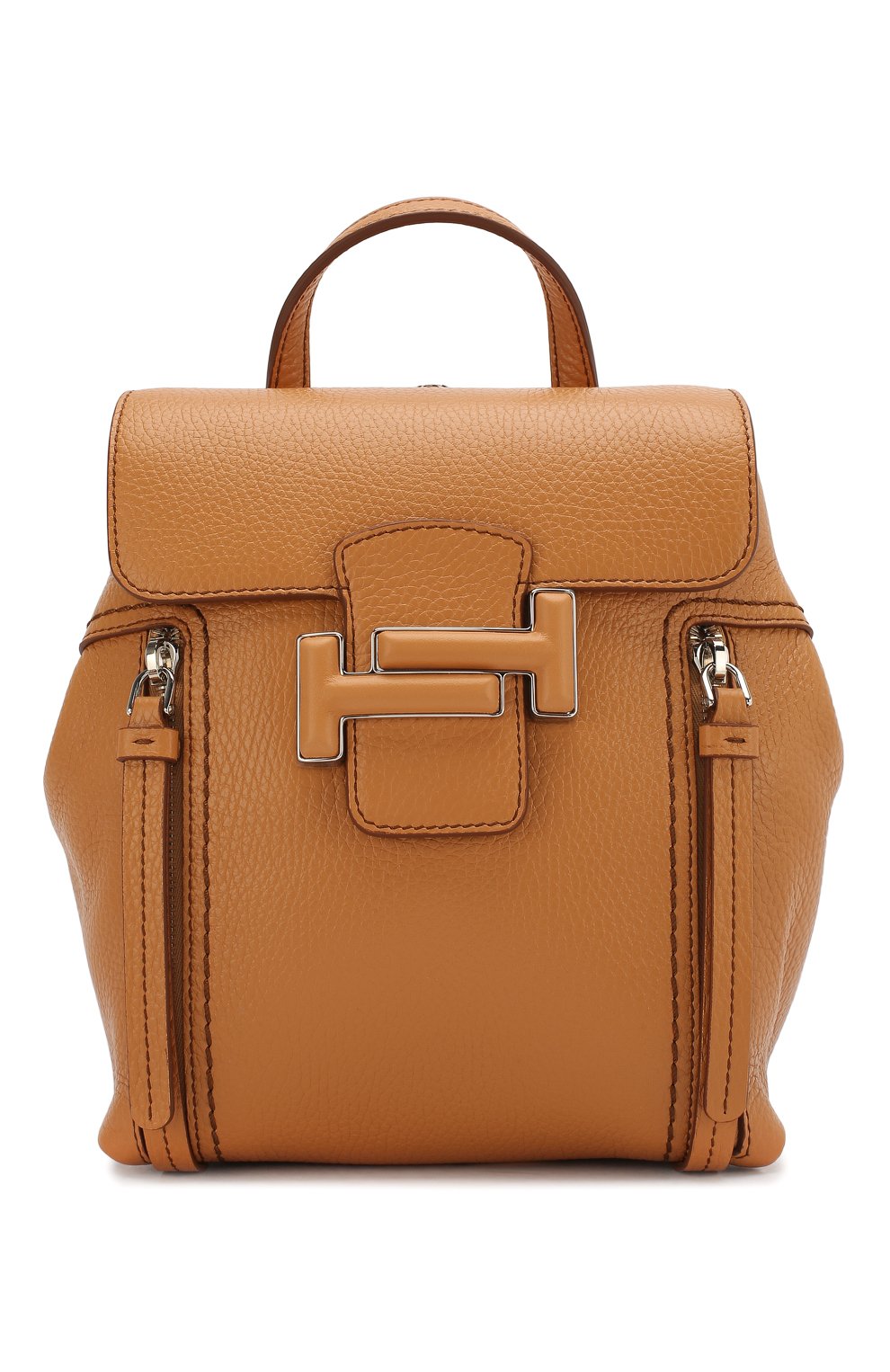 Женский рюкзак double t TOD’S желтого цвета, арт. XBWD0TG0100JM7 | Фото 1 (Размер: medium; Материал: Натуральная кожа; Стили: Кэжуэл; Статус проверки: Проверена категория)