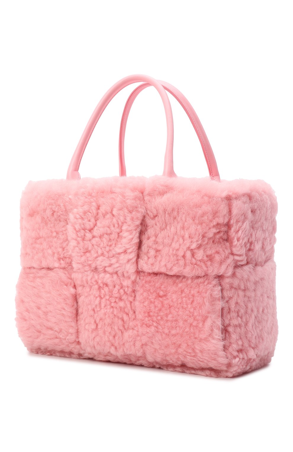 Женский сумка-тоут arco small BOTTEGA VENETA розового цвета, арт. 652867/V13F1 | Фото 4 (Материал: Натуральный мех; Сумки-технические: Сумки-шопперы; Размер: small)
