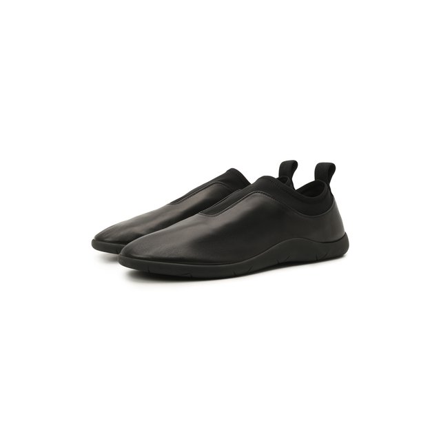 Кожаные кроссовки Bottega Veneta Чёрный 651305/V03V1 5551652