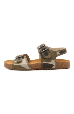 Детские текстильные сандалии IL GUFO хаки цвета, арт. G572/CAMUFLAGE/35-42 | Фото 2 (Материал внешний: Текстиль; Материал внутренний: Натуральная кожа; Региональные ограничения белый список (Axapta Mercury): RU; Материал сплава: Проставлено; Нос: Не проставлено; Длина стельки: 22, 22,5, 23,4, 23,8)