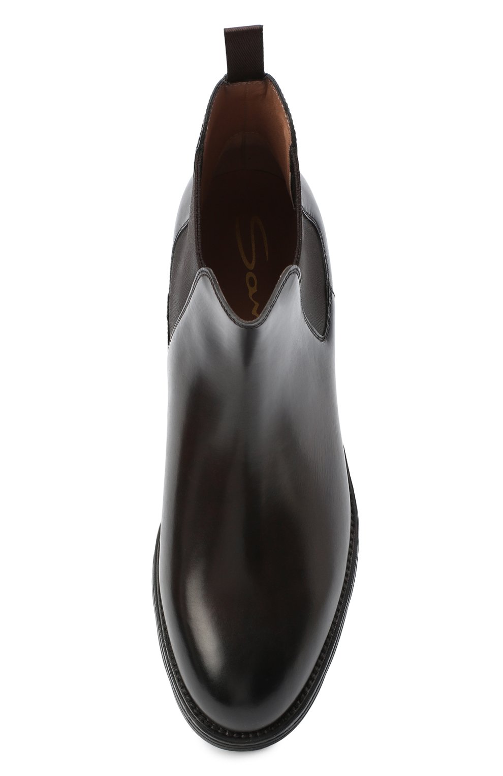 Женские кожаные ботинки SANTONI коричневого цвета, арт. WTUD55806SM0NLESS61 | Фото 5 (Подошва: Платформа; Каблук высота: Низкий; Материал внутренний: Натуральная кожа; Региональные ограничения белый список (Axapta Mercury): RU; Материал утеплителя: Без утеплителя; Женское Кросс-КТ: Челси-ботинки; ширина носка стельки: 8,2, 8,4, 8,5, 8,8; Длина стельки: 23,9, 24,3, 24,6, 24,9, 25,3, 25,6, 25,9, 26,3, 26,6, 27,2; толщина подошвы: 2,2; высота каблука: 3,8)