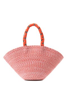 Женская сумка NANNACAY кораллового цвета, арт. 1559_208 | Фото 1 (Сумки-технические: Сумки top-handle; Материал сплава: Проставлено; Материал: Текстиль; Драгоценные камни: Проставлено; Размер: small)