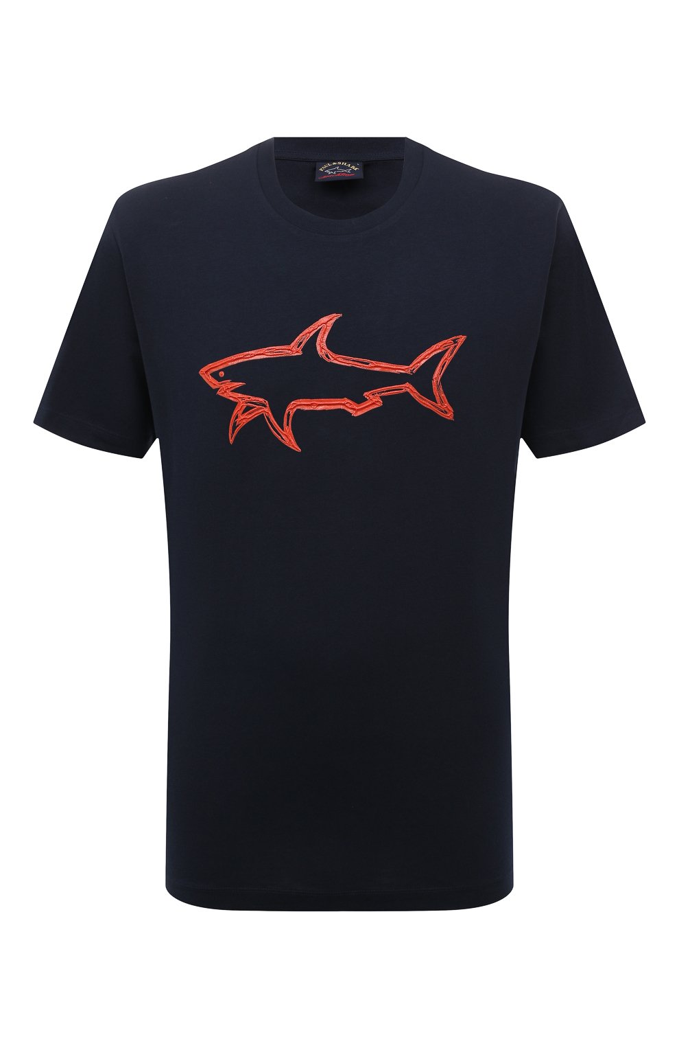 Хлопковая футболка Paul&Shark 12311633, цвет синий, размер 48