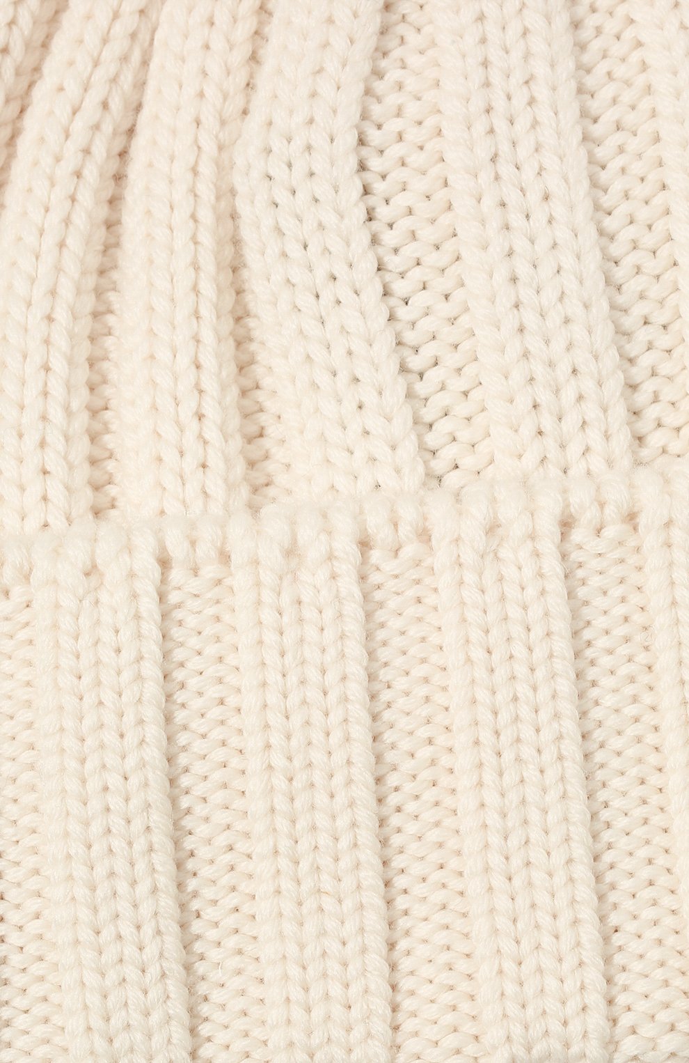 Женская шерстяная шапка WOOLRICH кремвого цвета, арт. CFWWAC0136FR/UF0663 | Фото 4 (Материал: Текстиль, Шерсть)
