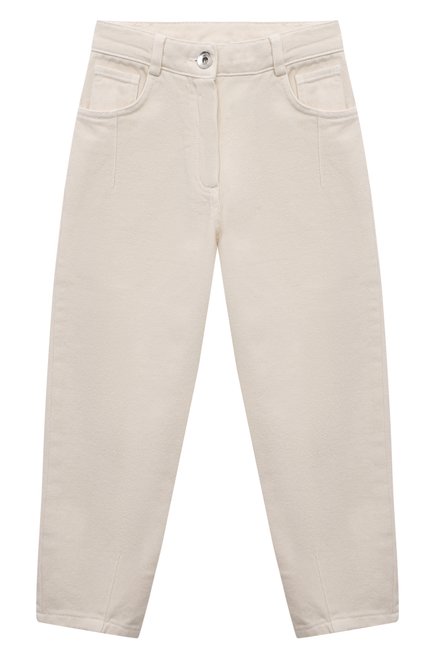 Детские джинсы ELEVENTY кремвого цвета, арт. EU6A40 Z0747 | Фото 1 (Нос: Не проставлено; Материал сплава: Проставлено; Материал внешний: Хлопок)