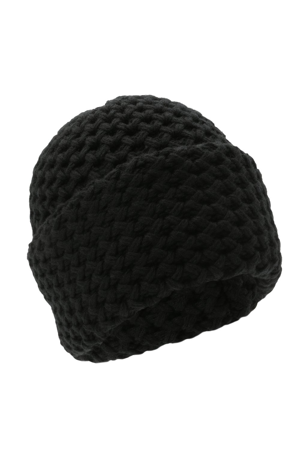 Женская кашемировая шапка INVERNI черного цвета, арт. 4232 CM | Фото 1 (Материал: Текстиль, Кашемир, Шерсть)