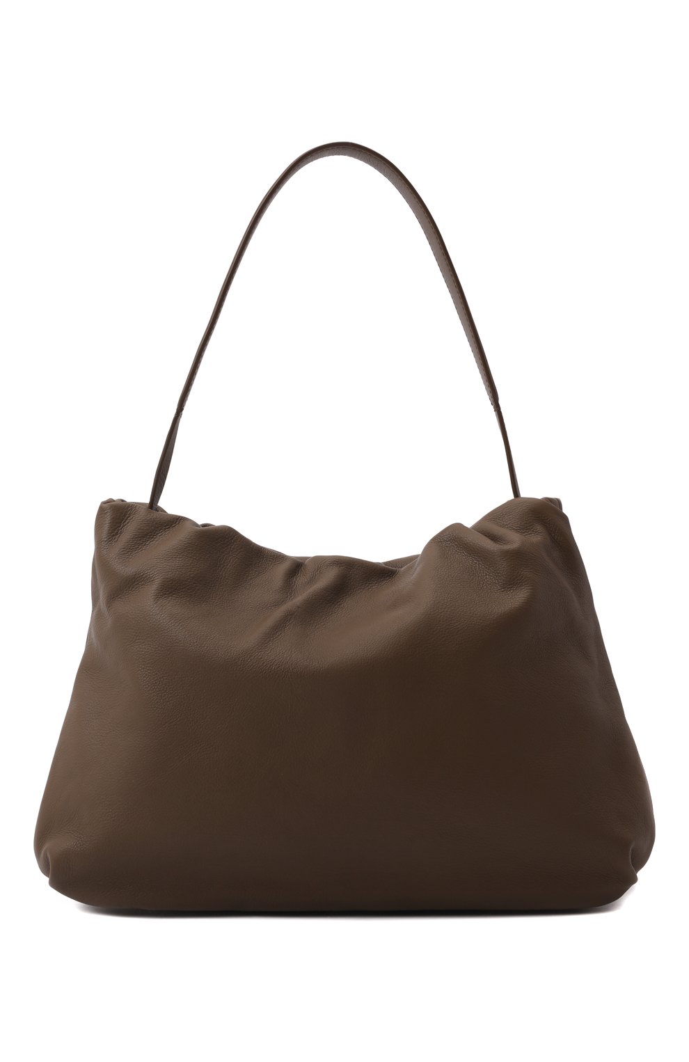 Женская сумка bourse THE ROW коричневого цвета, арт. W1307L97 | Фото 1 (Сумки-технические: Сумки top-handle; Размер: medium; Материал: Натуральная кожа)