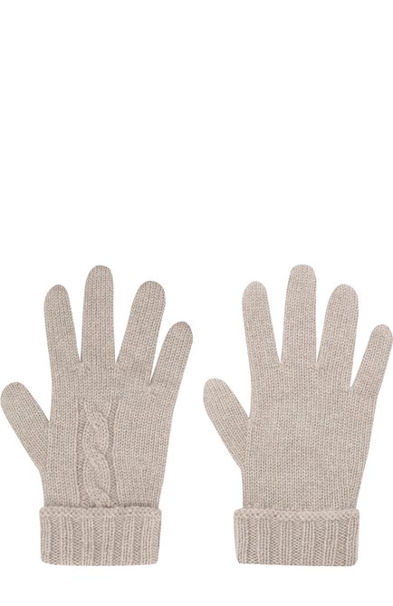 Детские кашемировые перчатки LORO PIANA светло-серого цвета, арт. FAG3895 | Фото 2 (Статус проверки: Проверено, Проверена категория, Требуются правки; Материал: Шерсть, Кашемир, Текстиль)