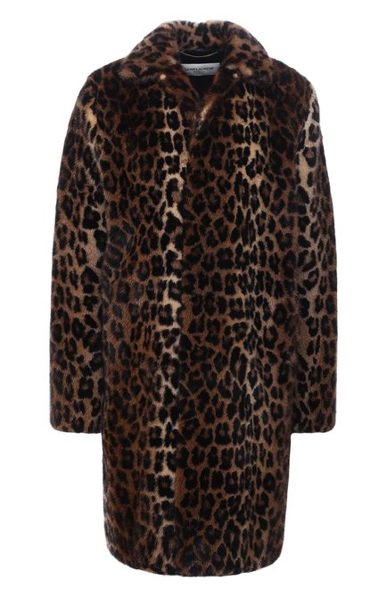 Женская шуба из меха норки SAINT LAURENT леопардового цвета по цене 2300000 руб., арт. 692384/Y7ZK2 | Фото 1