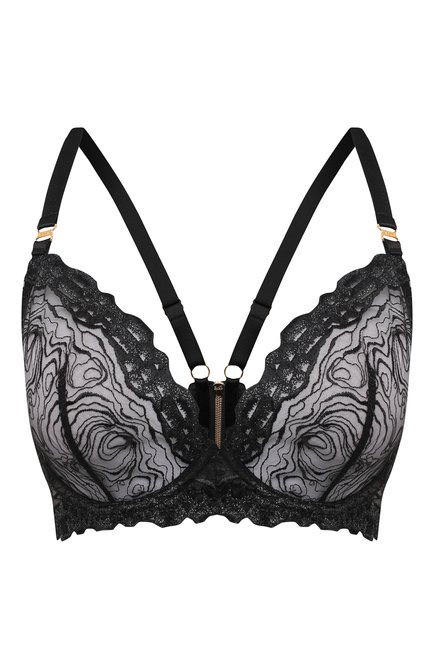 Женский бюстгальтер с мягкой чашкой BORDELLE черного цвета, арт. KEA PLUNGE WIRE BRA | Фото 1 (Материал внешний: Синтетический материал)