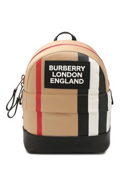 Детская текстильный рюкзак BURBERRY светло-серого цвета, арт. 8018643 | Фото 1 (Материал: Текстиль; Статус проверки: Проверена категория)