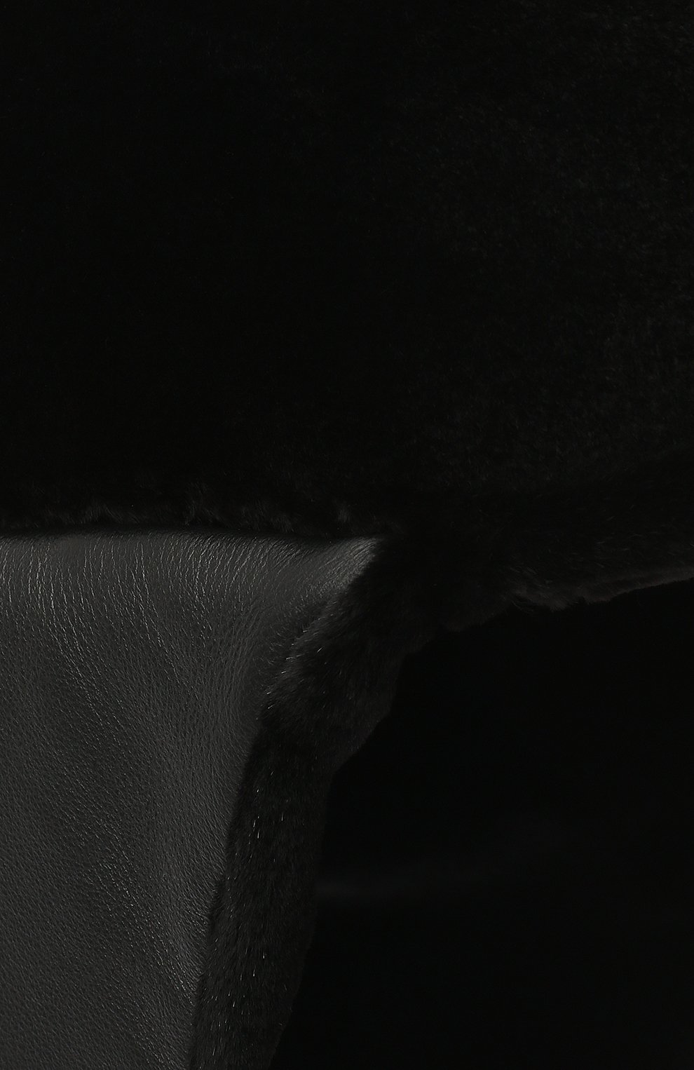 Мужская норковое кепи FURLAND черного цвета, арт. 0076802150138600000 | Фото 3 (Статус проверки: Требуются правки, Проверена категория; Материал: Натуральный мех)