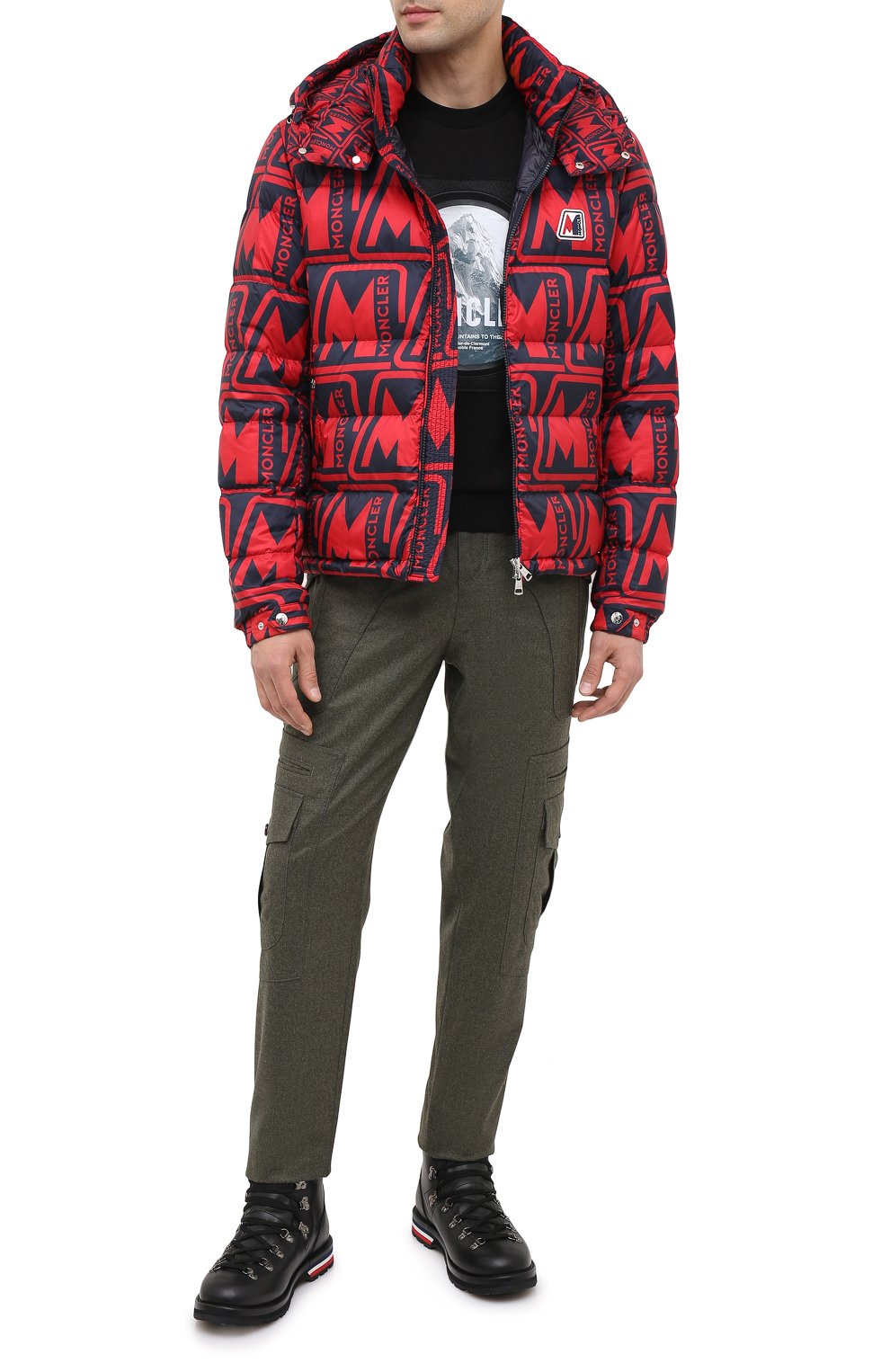 Мужские кожаные ботинки peak MONCLER черного цвета, арт. F2-09A-4G700-00-02SGR | Фото 2 (Материал внешний: Кожа; Мужское Кросс-КТ: Хайкеры-обувь, Ботинки-обувь; Материал внутренний: Натуральная кожа; Материал утеплителя: Без утеплителя; Подошва: Плоская; толщина подошвы: 2,3; высота каблука: 3,3; ширина носка стельки: 8,6, 9,1, 9,3, 9,5)