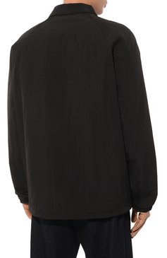 Мужская куртка HUGO черного цвета, арт. 50493431 | Фото 4 (Кросс-КТ: Куртка, Ветровка; Рукава: Длинные; Материал внешний: Синтетический материал; Материал сплава: Проставлено; Драгоценные камни: Проставлено; Длина (верхняя одежда): Короткие; Стили: Кэжуэл)