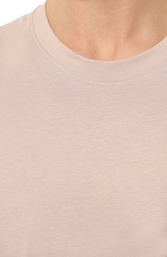 Мужская хлопковая футболка LIMITATO бежевого цвета, арт. 0RGANIC/T-SHIRT | Фото 5 (Принт: Без принта; Рукава: Короткие; Длина (для топов): Стандартные; Материал внешний: Хлопок; Стили: Кэжуэл)