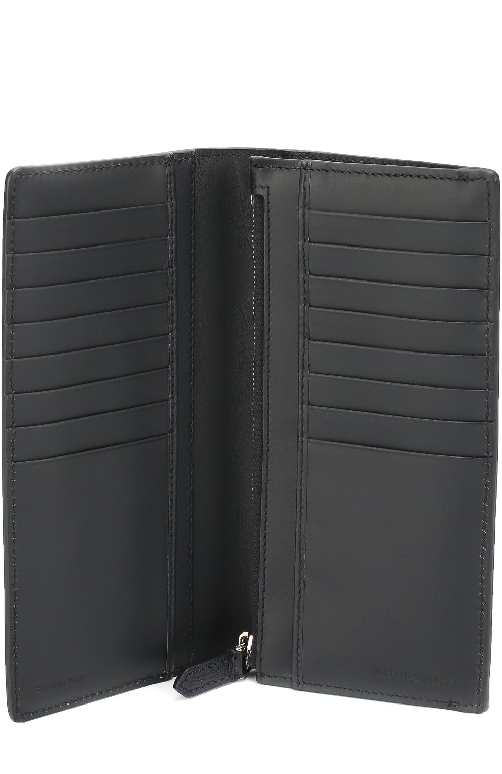 Мужской кожаный бумажник с отделением для кредитных карт BURBERRY темно-синего цвета, арт. 3997595 | Фото 3 (Материал: Натуральная кожа)