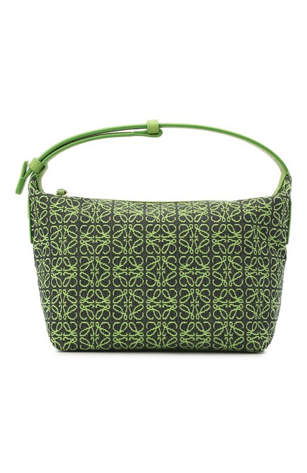 Женская сумка cubi small LOEWE зеленого цвета, арт. A906K75X06 | Фото 1 (Материал: Текстиль; Размер: small; Сумки-технические: Сумки top-handle, Сумки через плечо)